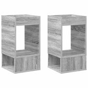 Tavolino 2 pz | Tavolo laterale Grigio Sonoma 30 x 30 x 56 cm Legno multistrato