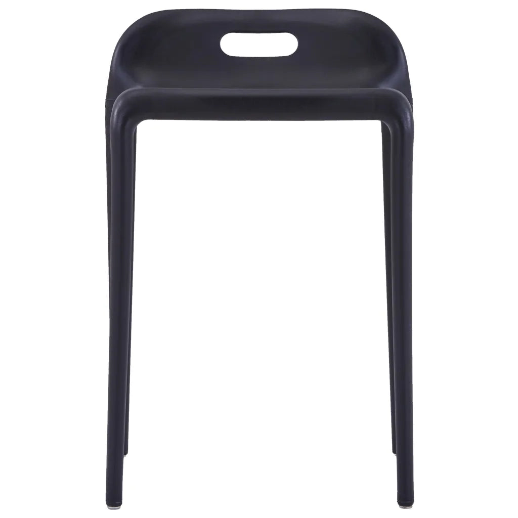 Sgabelli Impilabili 4 pz Neri in Plasticacod mxl 79344