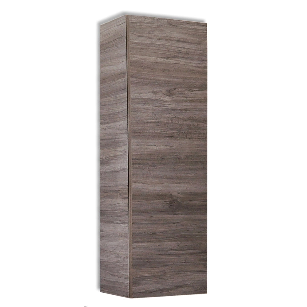 Colonna sospesa wonder pensile da bagno con anta made in italy *** finitura- cenere, confezione 1