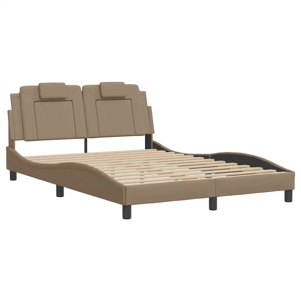 Giroletto Viana con LED senza Materasso-Struttura Letto Cappuccino 120x200 cm