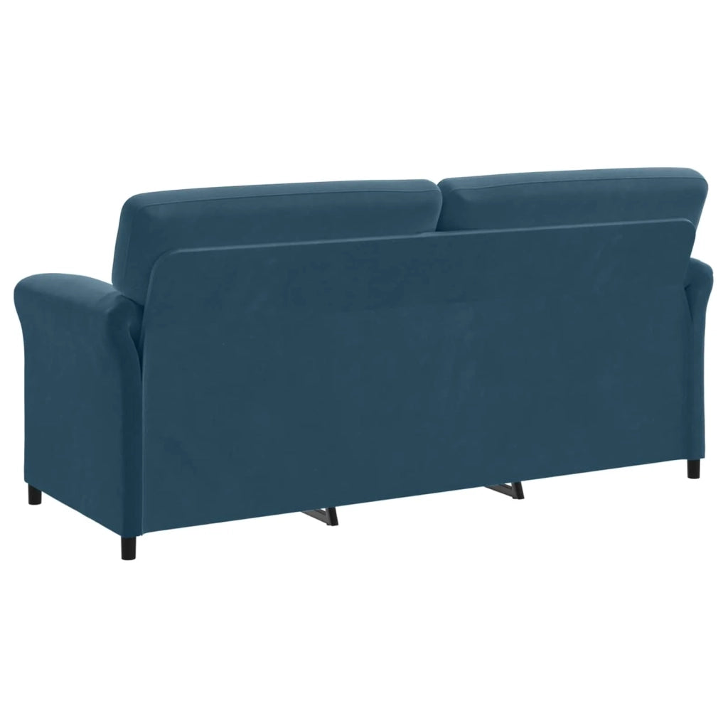 Divano 3-Persone Blu 198 x 83 x 95 cm Velluto 42033976