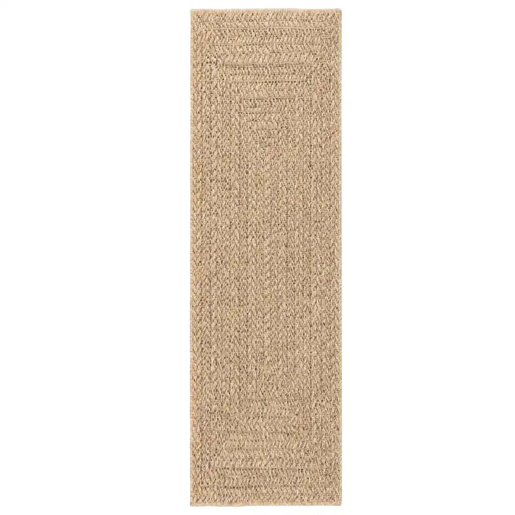 Tappeto ZIZUR 80x250 cm Aspetto Iuta per Interni ed Esterni