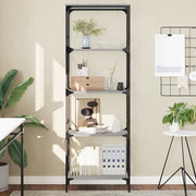 Libreria 5 Ripiani-Scaffale per Libri-Mobile di Stoccaggio Grigio Sonoma 59x35x171 cm Legno Multistrato