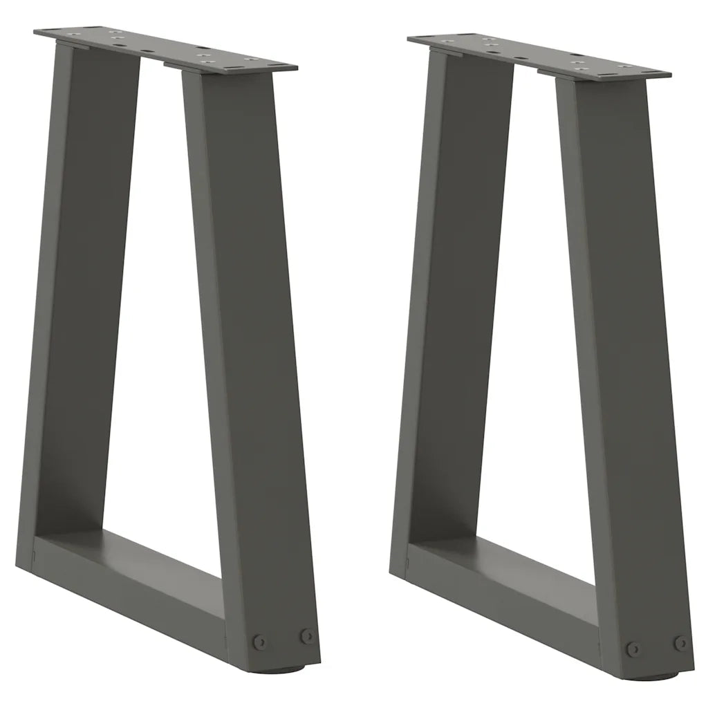 Gambe per Tavolino da CaffÃ¨ a Forma di V 2 pz Antracite 28x(42-43,3) cm Acciaio