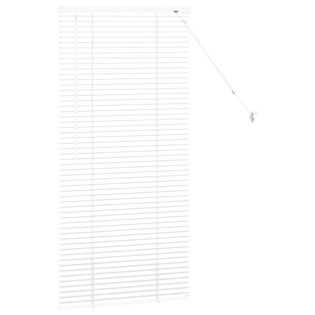 vidaXL Tenda per Finestra con tende Manuale Bianco Alluminio