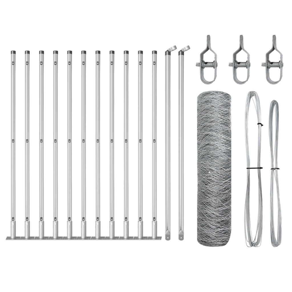 Recinzione Esagonale  0.6x25 m in Acciaio Galvanizzato