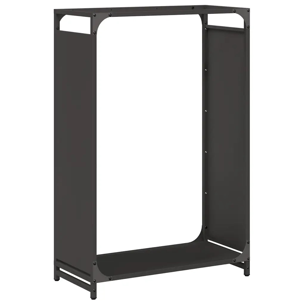Rastrelliera per Legna da Ardere Nera 60x28x90 cm CFW3443765