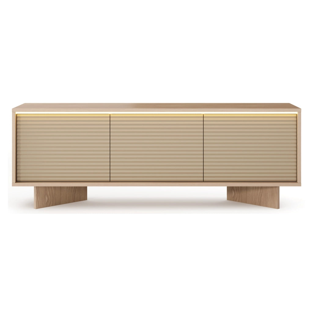 Kamele, Mobile Porta tv un Ripiano, 154x40x54h cm Marrone Rovere