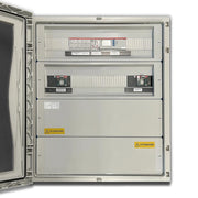 Quadro Elettrico Fotovoltaico AC Trifase 50kW 100A 400V IP66, 96 x Moduli, Differenziale Tarabile QACT50