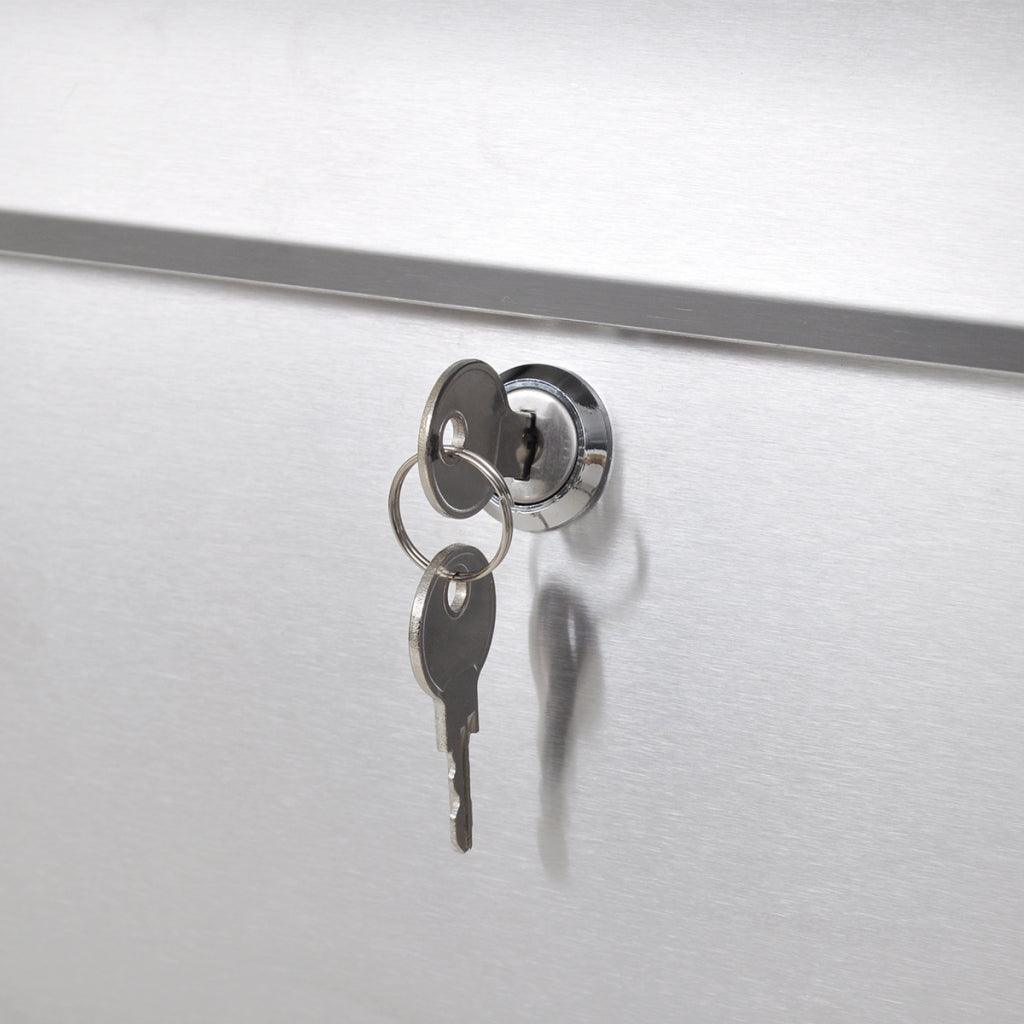 Porta giornali da giardino per cassetta postale in acciaio inox 1002009