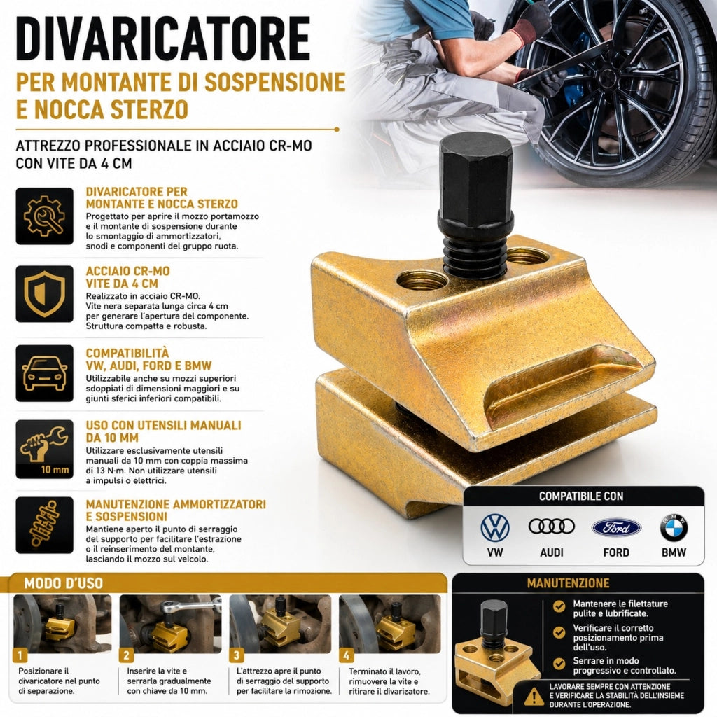 Divaricatore Montante Sospensione Divaricatore Per Noche Sterzo CR-MO FS15924