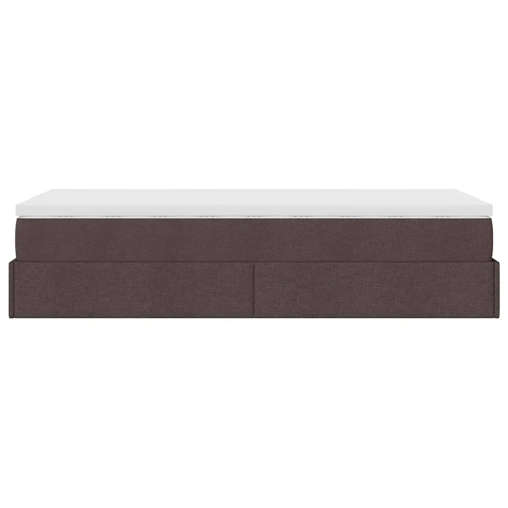 Struttura Letto Pouf con Materasso 100x200 cm in Tessuto 3311088