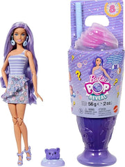 Barbie Pop Reveal Series Fashion Doll & Accessories Set, Treat Series, Donut Dreams Theme with Pet, 8 Surprises Include