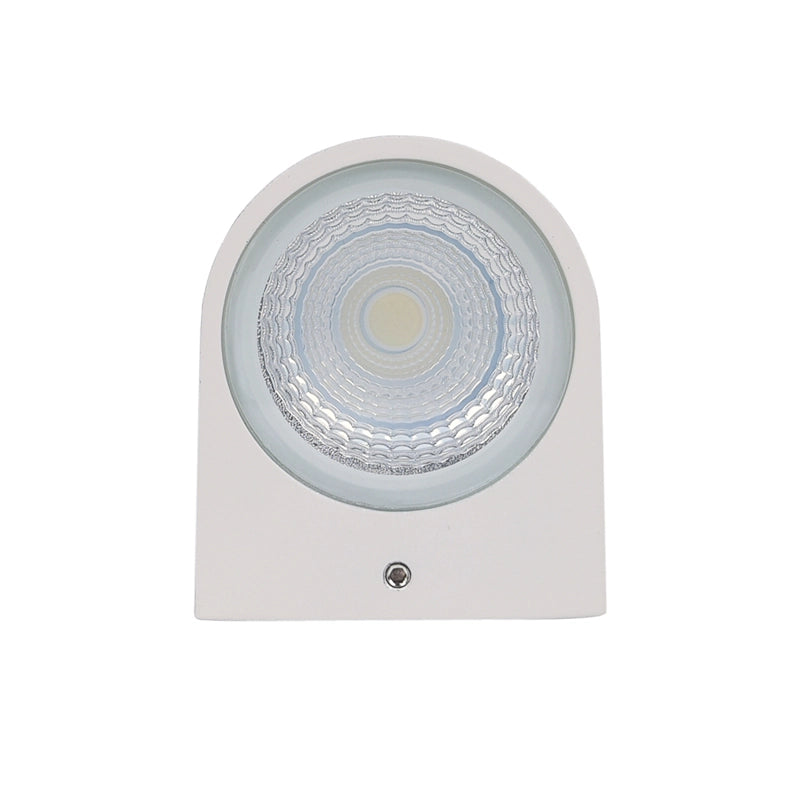 APPLIQUE LED 3W PER INTERNI CON MONO-EMISSIONE LUMINOSA 4000K° - DESIGN SEMICILINDRICO IN ALLUMINIO BIANCO AD ALTA EFFICIENZA ENERGETICA