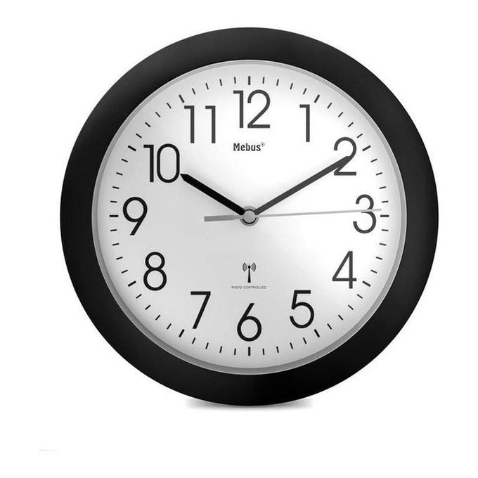 Mebus 52450 orologio da parete e da tavolo Orologio digitale Rotondo Nero