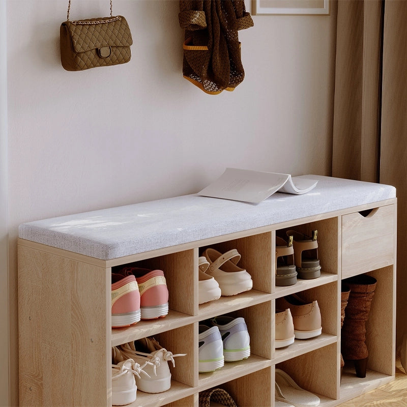 ARMADIETTO PER SCARPE CON SEDUTA SONOMA PANCA PER INGRESSO CON CASSETTO 100 CM
