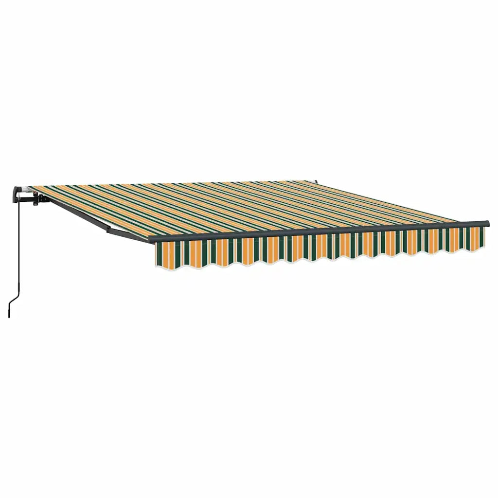 Tenda Retrattile Verde e giallo 350 x 250 cm 3330451