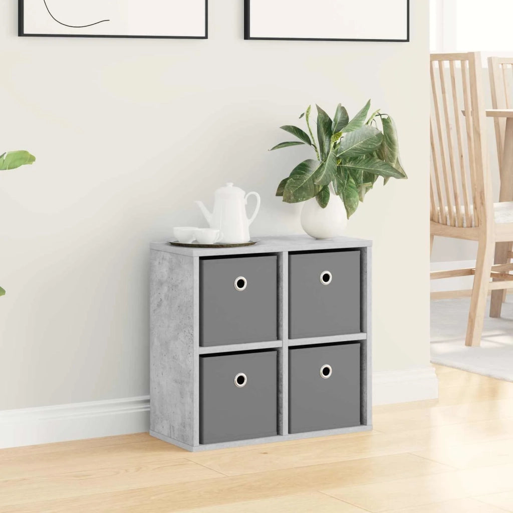 Credenza con cassetto Grigio cemento 49,5 x 22 x 47 cm 8000527
