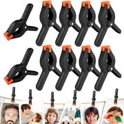 Veerklemmen per fototanga con chiusura a vite nylon veerklemmen grandi veerklemmen zavorranti per fotostudio e artigianato (10 pezzi)