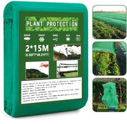 Velo di protezione per piante invernale 2m x 15m, 35g/m², telo per giardino invernale resistente al tempo, freddo, uccelli e insetti, impermeabile, respirante, verde
