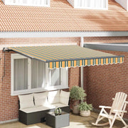 Tenda Retrattile Verde e giallo 300 x 250 cm 3330163