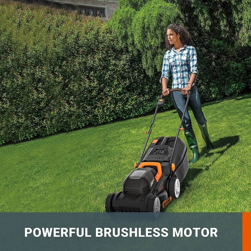 Rasaerba a Batteria 20V WG730E Brushless Taglio 30 cm per Giardini fino a 200 m² con Cesto 30L - Worx