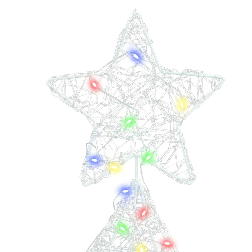 Albero di Natale con 160 LED Multicolore 150 cm Acrilico