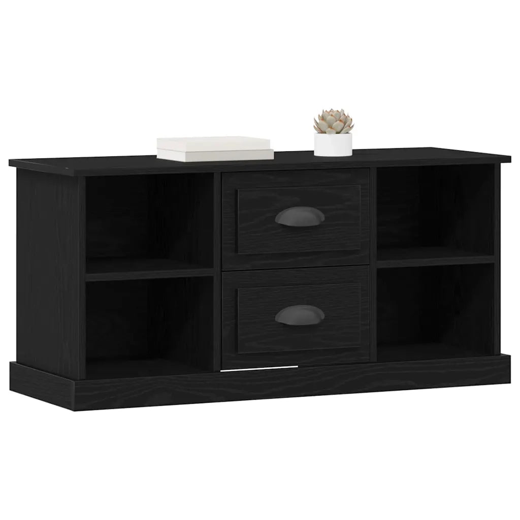Mobile TV Rovere Nero 99,5 x 35,5 x 48 cm Legno multistrato 881380