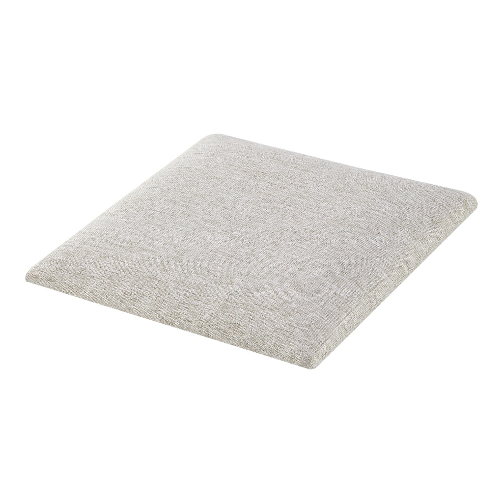 Set Carpino di 4 Pannelli Murali Imbottiti Rivestiti in Tessuto Grigio 30x30 cm [neu.haus]