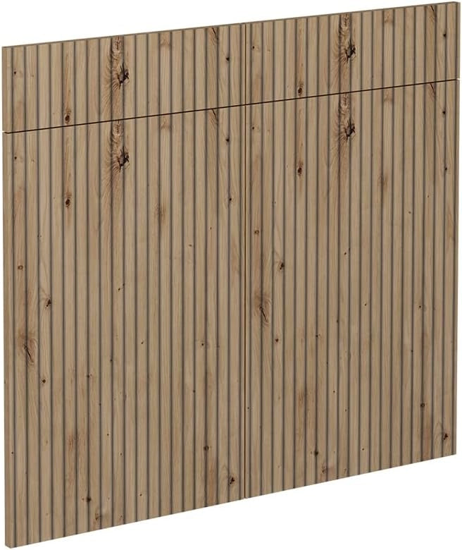 Frontale cucina R-Line, Rovere artigianale, 79.2 x 70.8 cm frontale del mobile per mobile base con cassetti, adatto per armadi da cucina R-Line per un montaggio semplice
