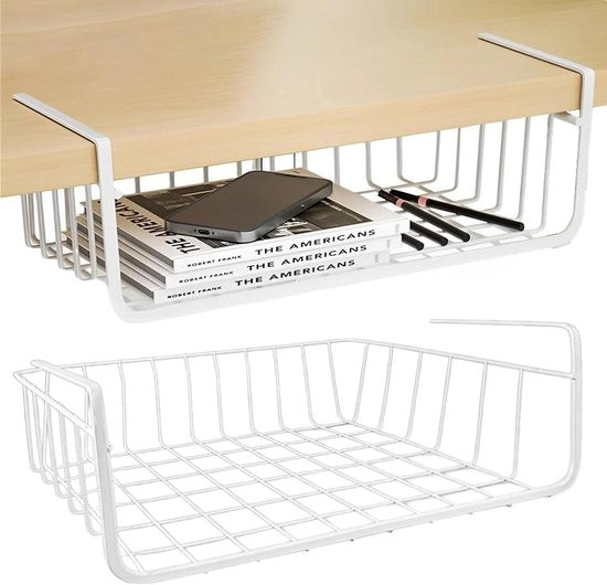 Cassetto metallico da sotto scala 30 cm - Bianco