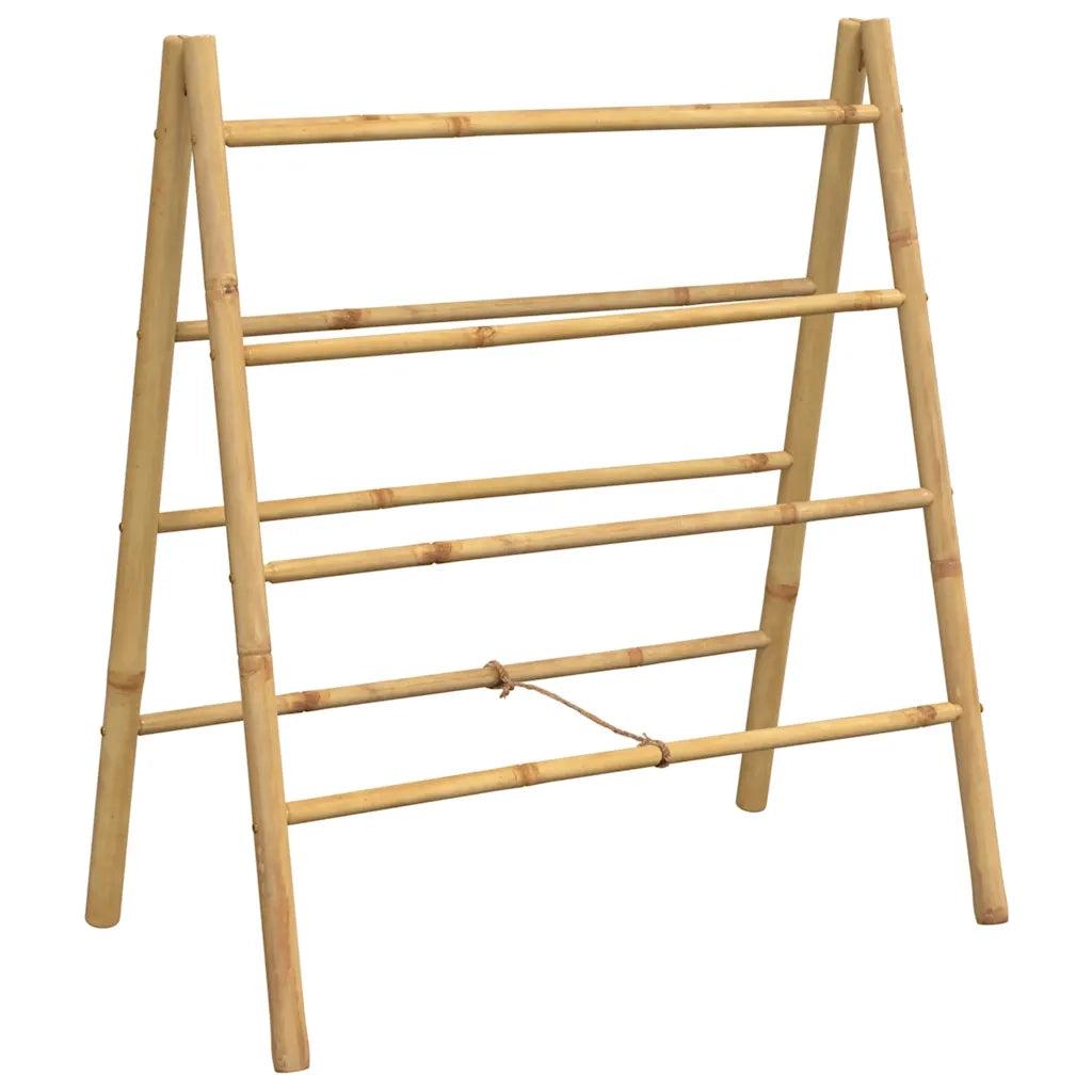 Scala Portasciugamani Doppia con 4 Pioli 90x50x100 cm in BambÃ¹