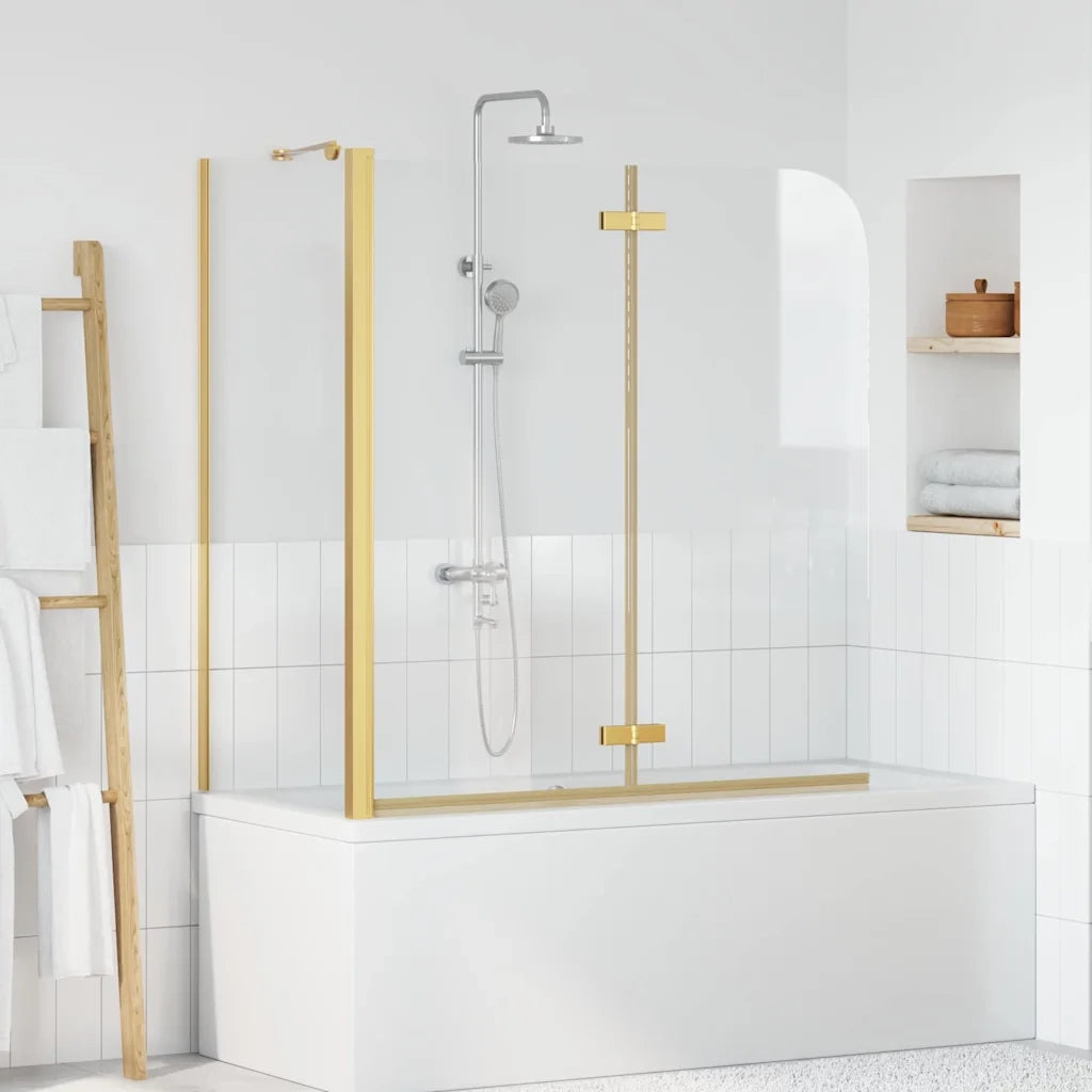Involucro Doccia Oro 120 x 68 x 130 cm Vetro ESG e Alluminio 42018538