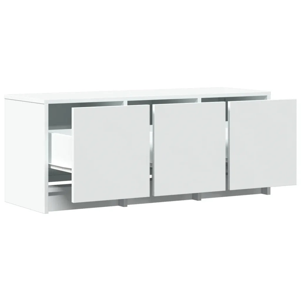 Mobile Porta TV con LED Bianco 97x34x40 cm in Truciolato
