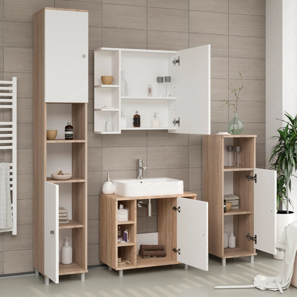 Vicco Set mobili bagno Sonoma 3 parti