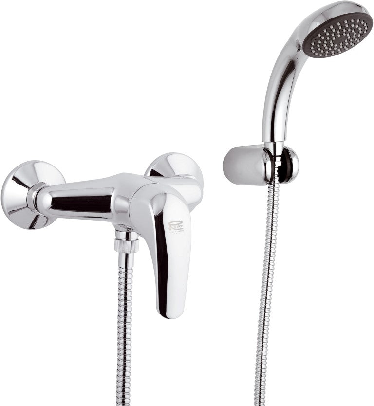 Rubinetto esterno doccia con doccia duplex e leva frontale - serie project