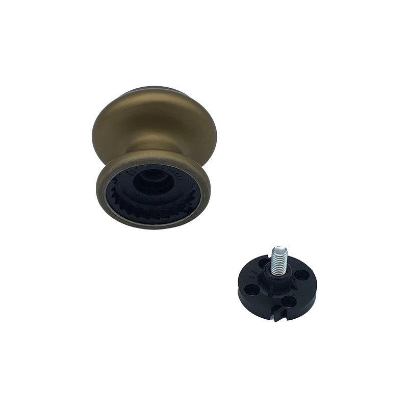 Pomolo fisso per porta SAGUATTI 178/70GB in alluminio bronzo satinato