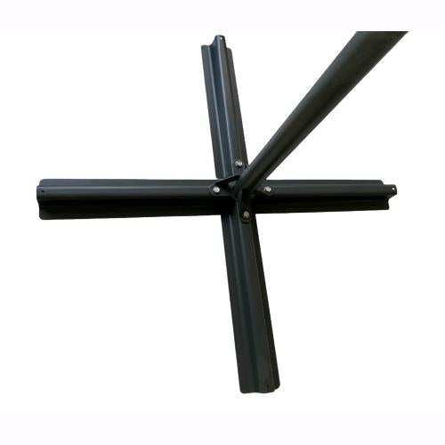 Ombrellone Tondo Da Giardino Decentrato a braccio 3 metri  Telo Ecrù 180 gr/mq