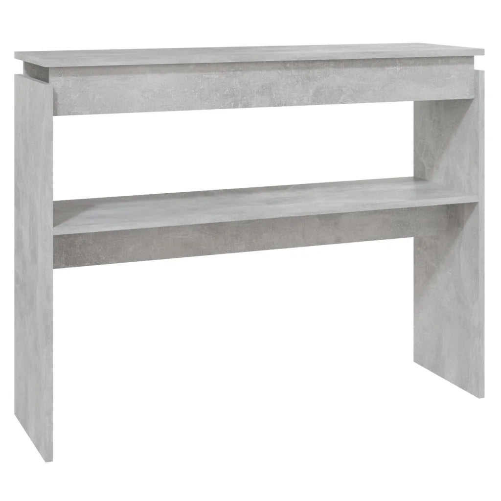 Tavolino Consolle | Tavolo d'Ingresso Grigio Cemento 102x30x80cm Legno Multistrato