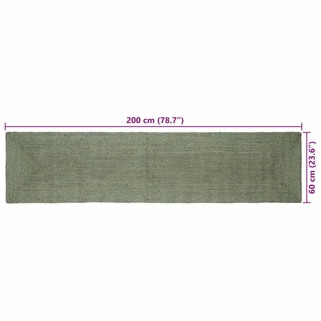 Tappeti per area Rettangolare Verde Oliva 60 x 200 cm Juta 42010446