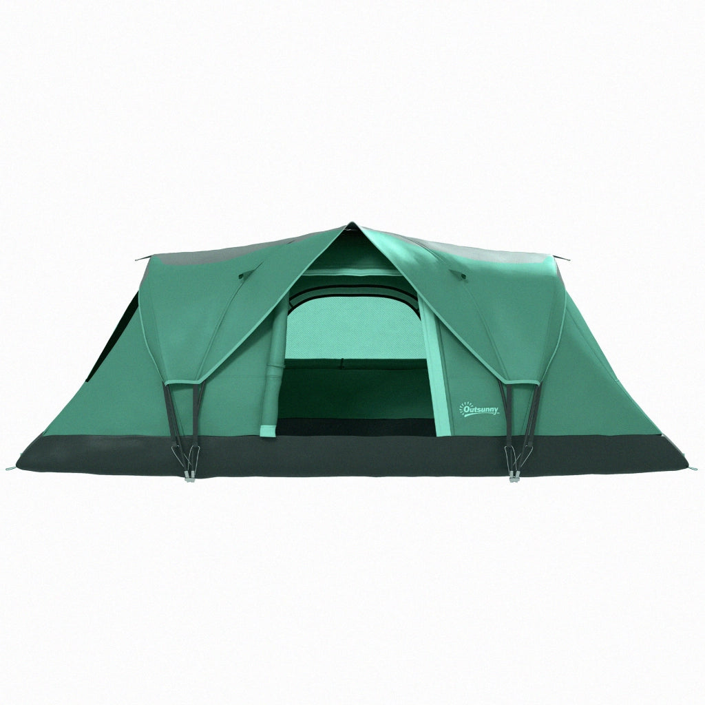 Tenda da Campeggio per 5-6 Persone ¨C zephmum ¨C Verde 455x220x180 cm