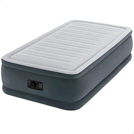 Letto aeree per 1 persona - Pomp integrata - Letto aereo autoinflante - Matrimoniale autoinflante - Dimensioni 191 x 99 x 46 cm - Colore grigio
