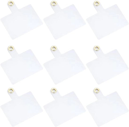 30 set di adattatori per lanyard per smartphone con patch metallica e anello universale per la maggior parte dei dispositivi mobili.