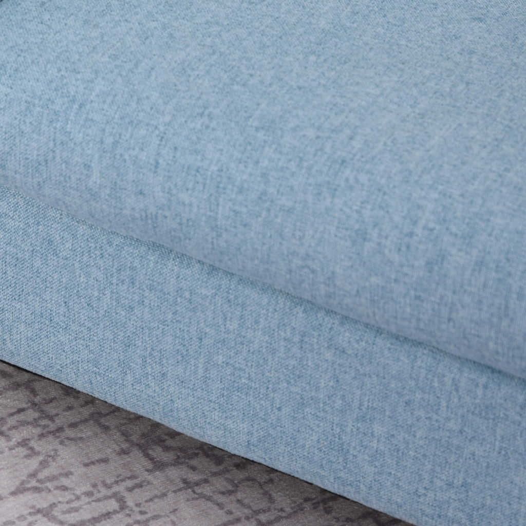 Poltrona per Bambini 49x45x44 cm con Imbottitura in Tessuto Blu