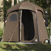 vidaXL Tenda da Doccia per 2 Persone Marrone Impermeabile