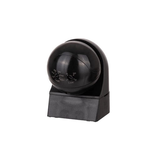 Sensore PIR parete esterno nero 12m 180° IP44 V-TAC VT-8028
