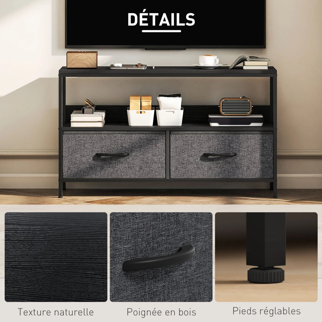 Mobile TV ¨C zephmum ¨C Grigio scuro, 98x29x56 cm