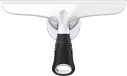Strumento di rimozione vetro con manico di presa, rimozione vetro per specchio finestra di doccia, strumento di rimozione vetro per doccia, indicatore di orientamento per doccia, set di pulizia vetro, bianco e nero.