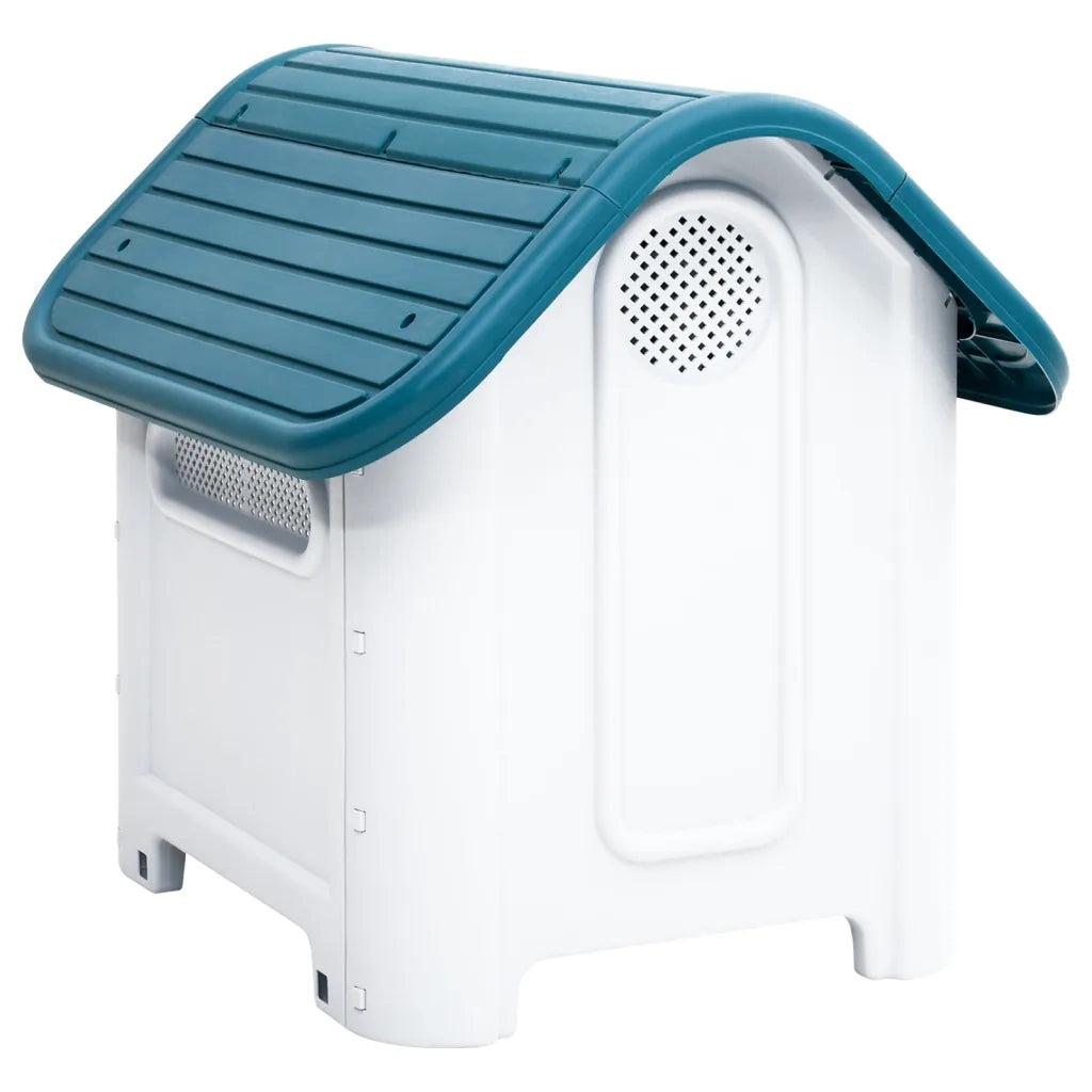 Casetta per Cani Blu 59x75x66 cm in Polipropilene cod mxl 60636