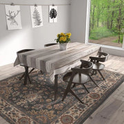 Tappeto da tavolo stile rustico, impermeabile, con disegno a legno, diverse misure disponibili